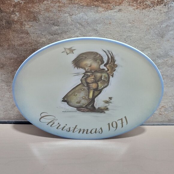 Schmid Hummel Christmas 1971 Decorative Wall Hanging Plate - Picture 3 of 10